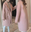 Woolen coat femalenew female middle long section thick coat woolen - My Store