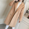 Woolen coat femalenew female middle long section thick coat woolen - My Store