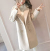 Woolen coat femalenew female middle long section thick coat woolen - My Store