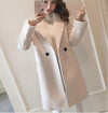 Woolen coat femalenew female middle long section thick coat woolen - My Store