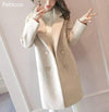 Woolen coat femalenew female middle long section thick coat woolen - My Store