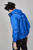 Men's royal blue full zip packable rain jacket and windbreaker - My Store