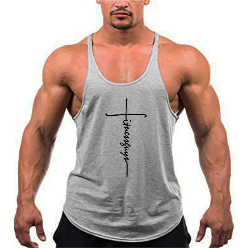 Brand Gym Stringer Tank Top Men Bodybuilding Clothing - My Store