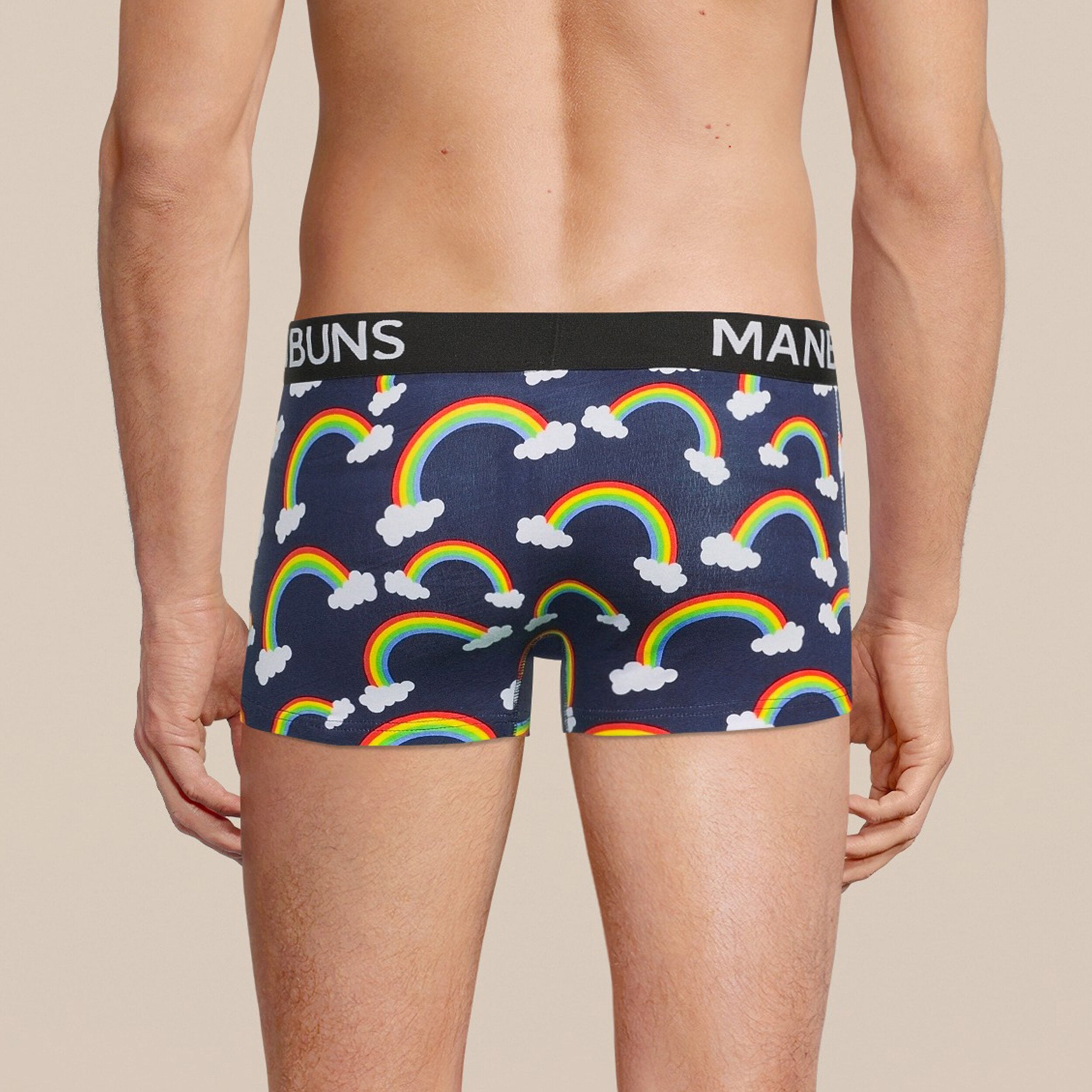 Men's Rainbow Boxer Trunk Underwear & Unisex Rainbow Pride Glasses Set - My Store