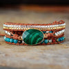 Malachite Stone Statement Bracelet - My Store