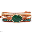 Malachite Stone Statement Bracelet - My Store