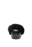 Chums Metal Chain Detail Fur Slides - My Store