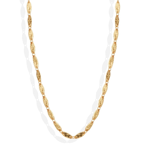 Textured link long chain Necklace - My Store