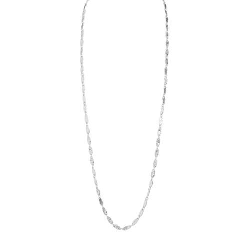 Textured link long chain Necklace - My Store