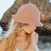 NALA Safari Jute Straw Hat In Blush Rose - My Store