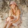 NALA Safari Jute Straw Hat In Blush Rose - My Store