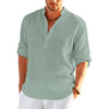 Men's Linen Long Sleeve Shirt - My Store