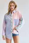 Multi Color Striped Button Down Shirt - My Store