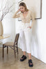 Beige Tie Scoop-Neck Long Sleeve Bodysuit - My Store