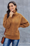 New Yellow Chunky Turtleneck Winter Sweater - My Store