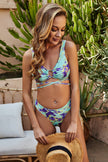 Tie-Dye Crisscross Tie-Back Bikini Set - My Store