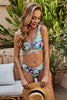 Tie-Dye Crisscross Tie-Back Bikini Set - My Store