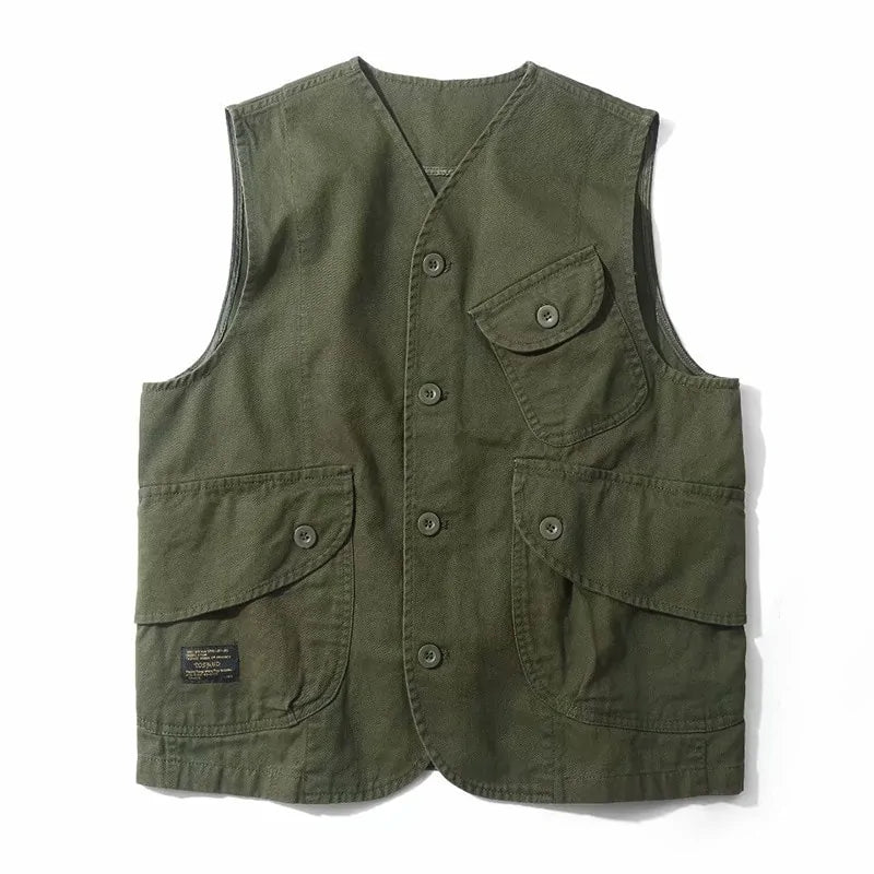 Men Vests Men's Summer Sleeveless Multi-pocket - My Store