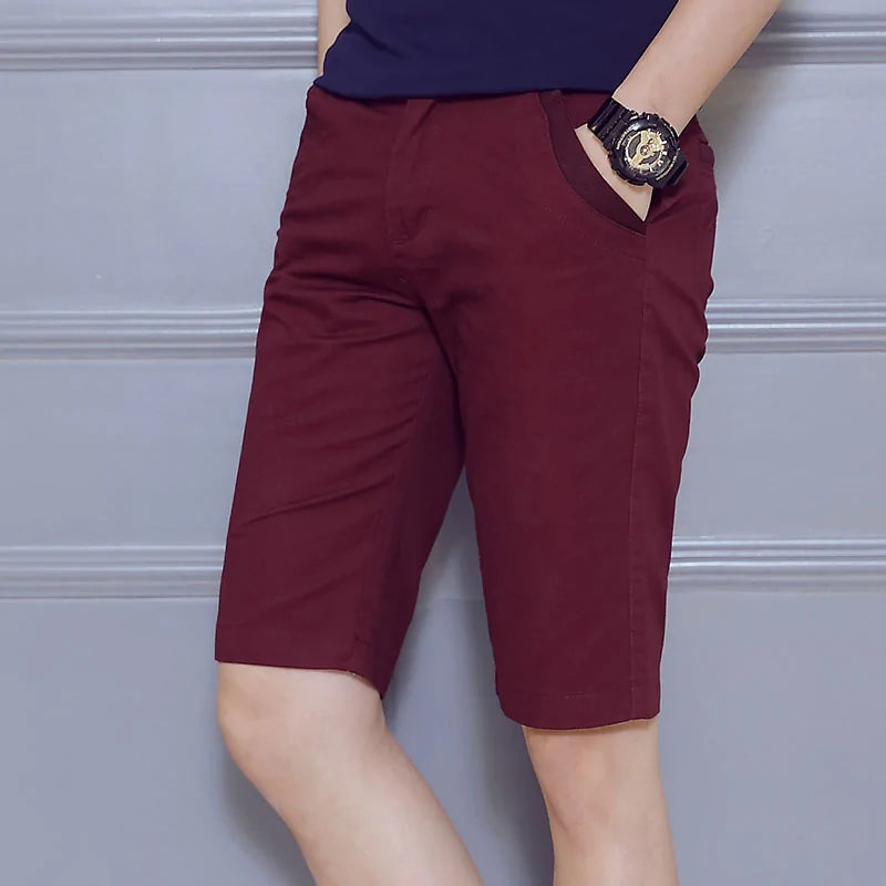 Slim Fit Cotton Shorts for Men - My Store