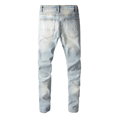 Light Blue Ripped Jeans - My Store