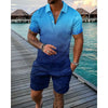 Fashion Casual Polo Shirt Two-Piece Set - My Store