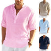 Men's Linen Long Sleeve Shirt - My Store