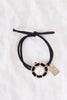 3pcs Black & Matte Gold Pearl Floret Rope Hair Tie - My Store