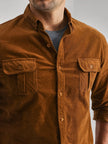 Button Up Corduroy Long Sleeve Shirt - My Store