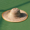 Balinese Pecatu Wide Round Straw Hat In Butter Yellow - My Store