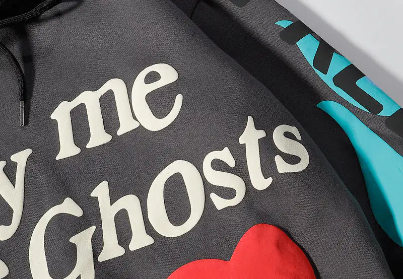 Ghosts Graffiti Oversized Hoodie - My Store