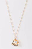 Gold Chain Shell Pendant White Pearl Necklace - My Store