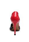 Candy Cane Patent Faux Leather High Heel Pumps - My Store