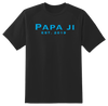 Classic Blue Text PAPA JI T-Shirt - My Store