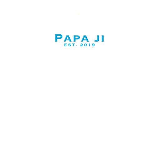 Classic Blue Text PAPA JI T-Shirt - My Store