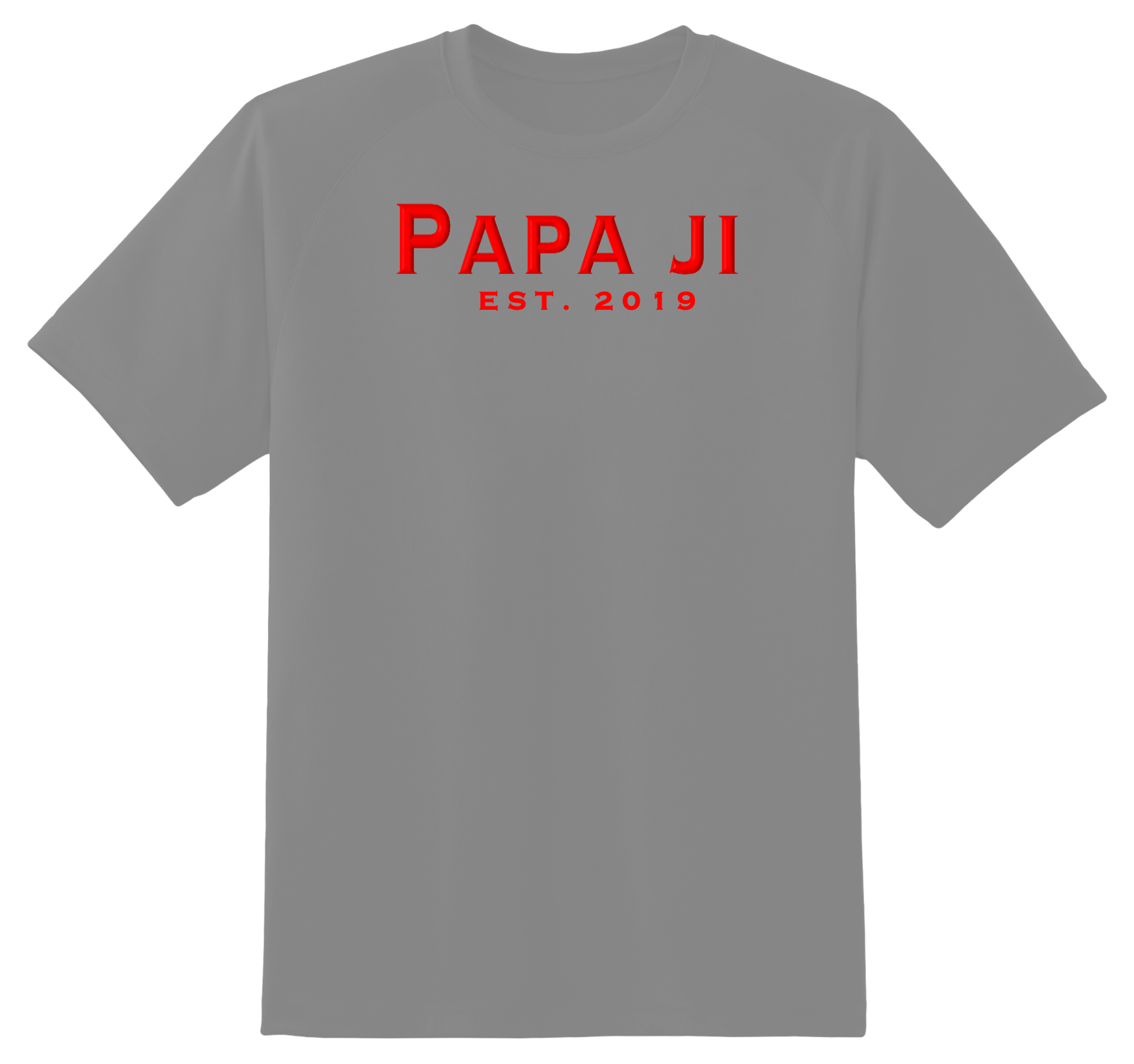 Retro Red Text PAPA JI T-Shirt - My Store