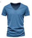 Classic V-Neck Cotton T-Shirt For Men - My Store