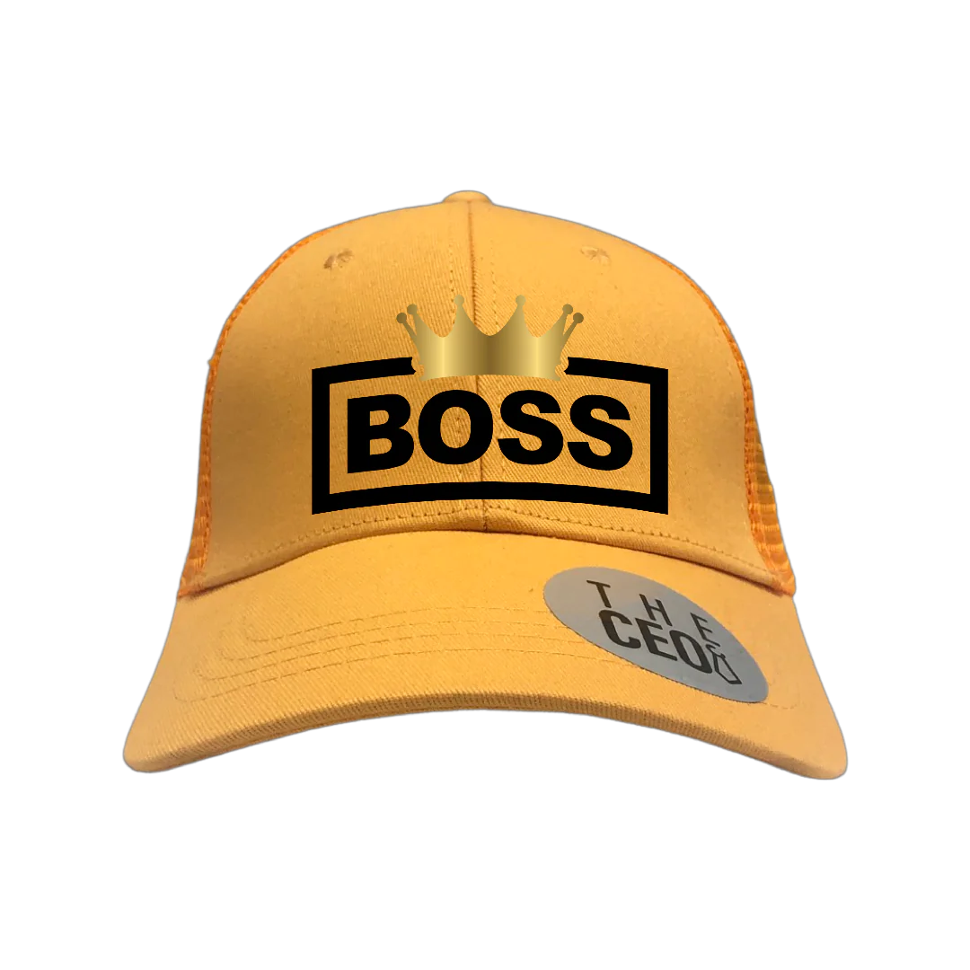 Boss Crown Embroidered Trucker Hat - My Store