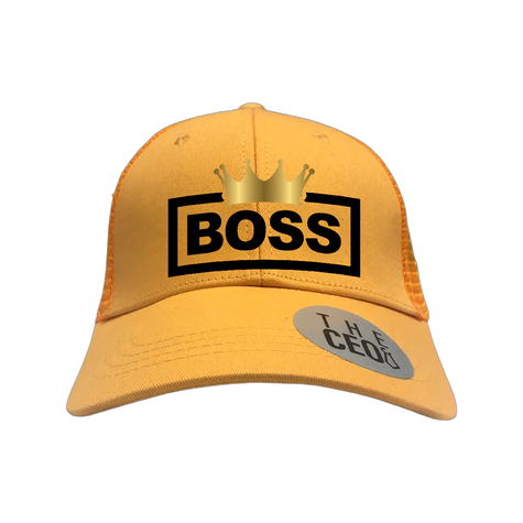 Boss Crown Embroidered Trucker Hat