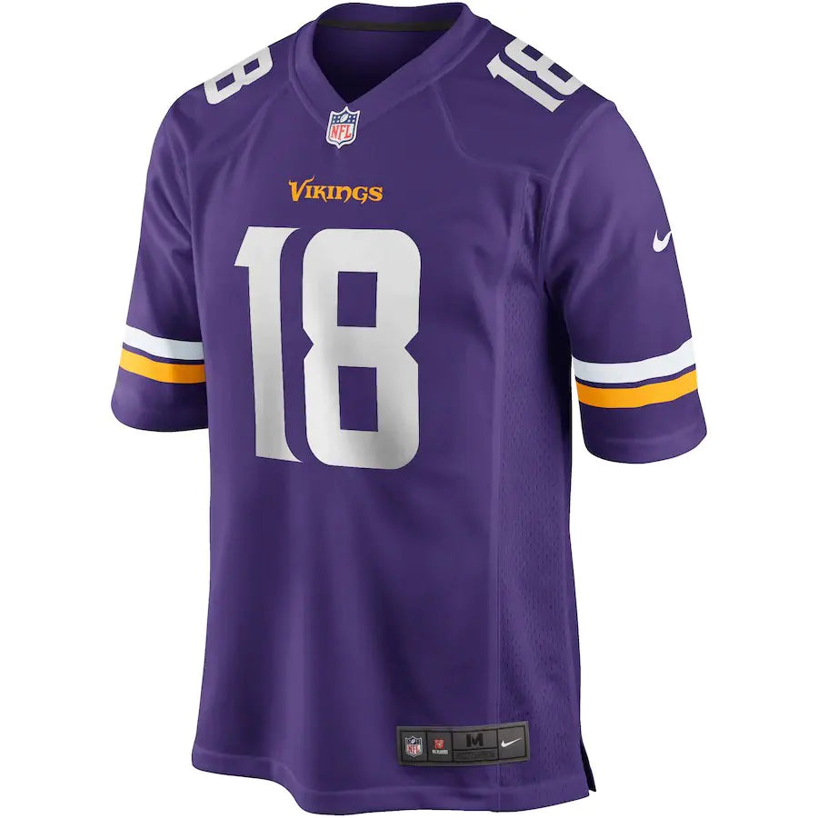 Men’s Minnesota Vikings Justin Jefferson Purple NFL Jersey - My Store