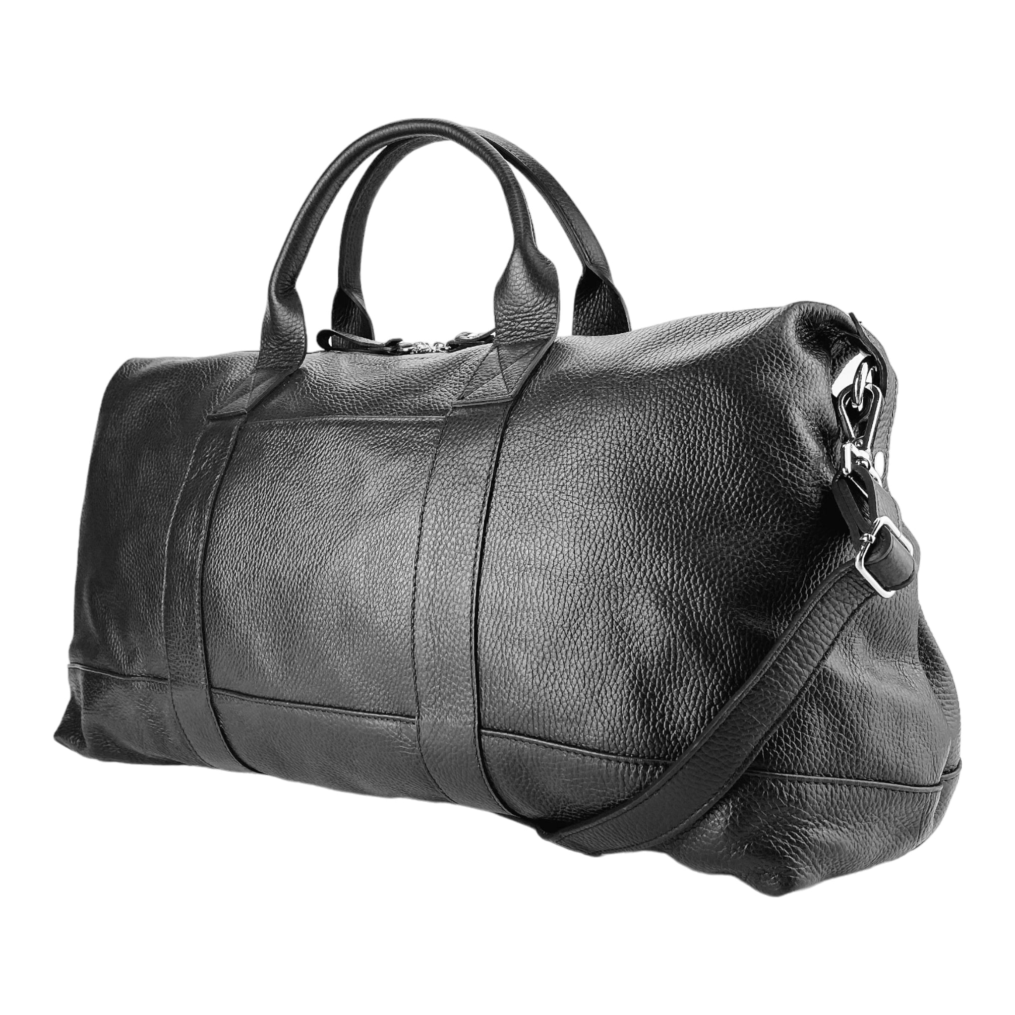 RB1029A | Borsone da Viaggio in Vera Pelle Made in Italy con Tracolla - My Store