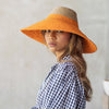 RIRI Duo Jute Handwoven Straw Hat In Pumpkin Orange - My Store