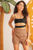 Mocha High Waist Two Pocket Shorts - My Store