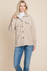 Fleece Jacket Lapel Button up Sherpa Coat - My Store