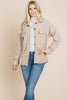 Fleece Jacket Lapel Button up Sherpa Coat - My Store