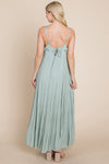 Tiered Tie Strap Cami Maxi Dress - My Store