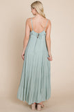 Tiered Tie Strap Cami Maxi Dress - My Store