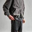 Vintage Wash Zip-Up Hoodie - My Store