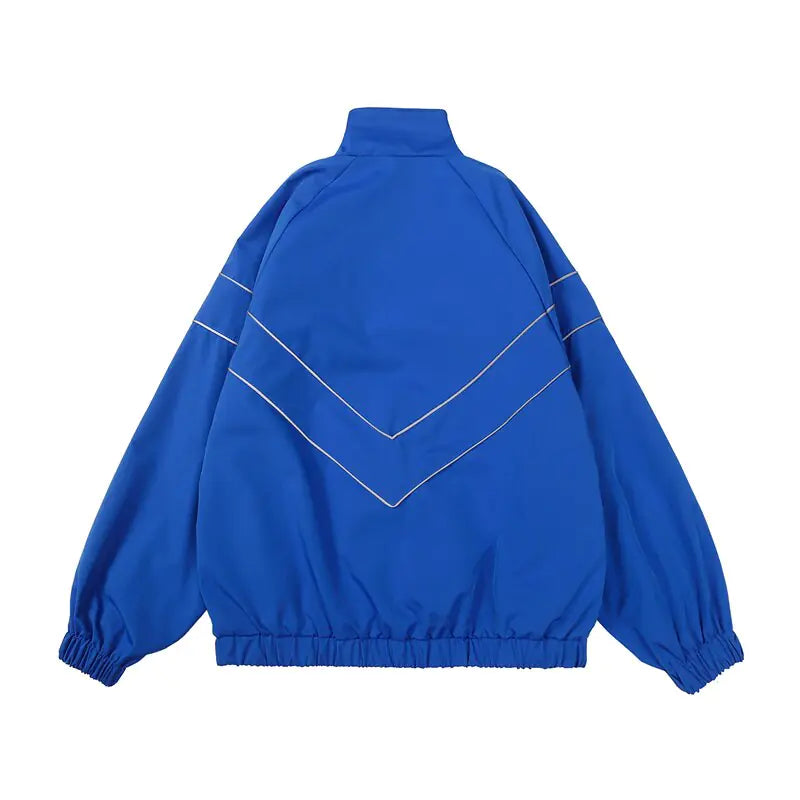 Solid Color Wind Jacket Zipper - My Store