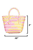 Basket Wave Woven Beach Tote Bag - My Store