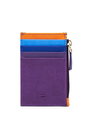 Case Look Women's Purple Zippered Card Holder Sophie 06 - My Store